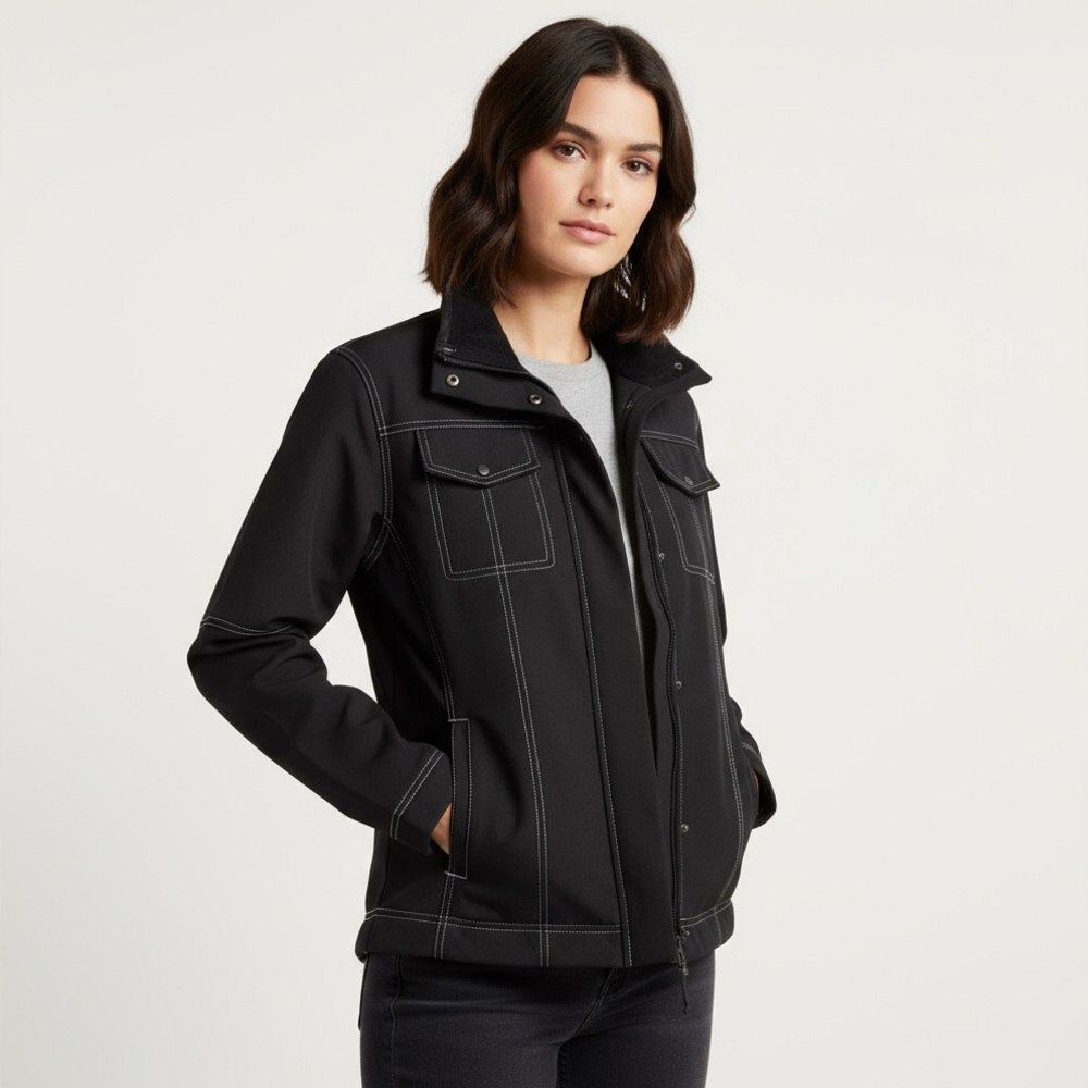 Alpine Women's Black Apres Ski Jacket Med